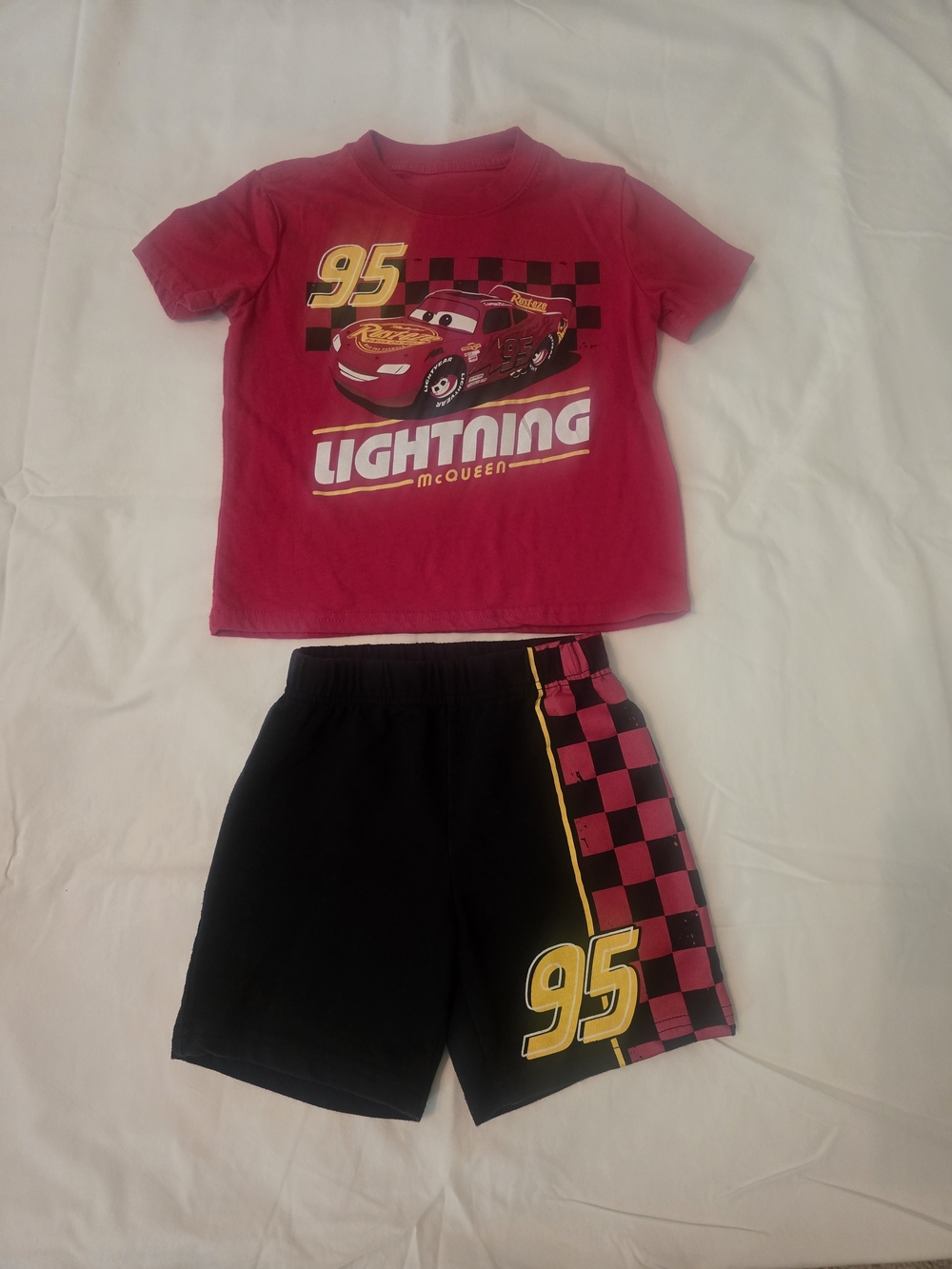 Disney Lightning McQueen Shirt And Shorts Set